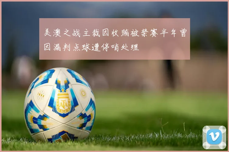 美澳之战主裁因收贿被禁赛半年曾因漏判点球遭停哨处理
